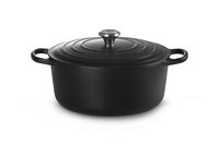 Le Creuset Signature - 8,1 L - Rotondo - Nero - Ghisa - Smaltato - Nero