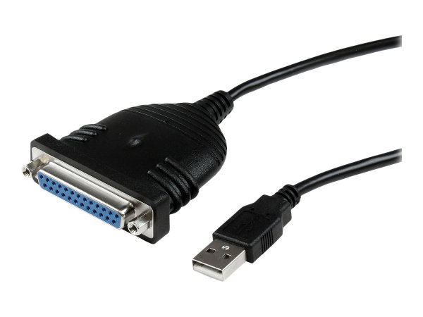 StarTech.com Cavo adattatore stampante USB a parallela DB25 - 1,80 m - M/F - Nero - DB-25 - USB A -
