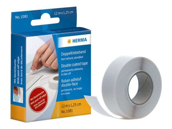 HERMA Adhesive tape refill packs 7,5m gummed width 12mm - 1,2 cm - 16 mm