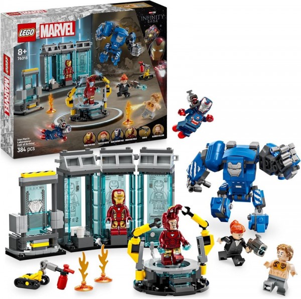 LEGO 76315 Marvel Super Heroes Iron Mans Labor Halle der Rüstungen