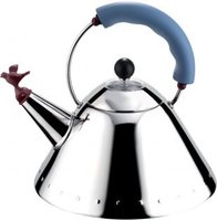Alessi Bollitore con uccellino - 2 L - Acciaio inox - Blu - Acciaio inox - Poliammide - Induzione