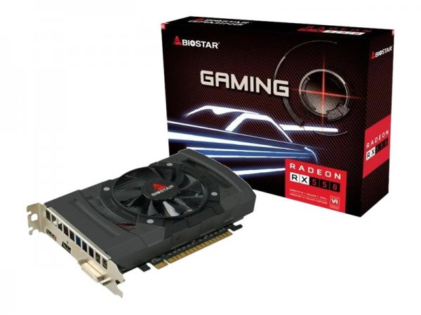 Biostar Radeon RX550 - Radeon RX 550 - 4 GB - GDDR5 - 128 bit - 4096 x 2160 Pixel - PCI Express 3.0