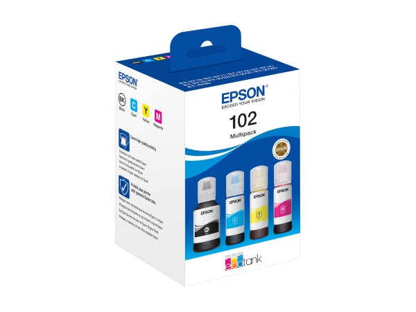 Epson 102 EcoTank 4-colour Multipack - Originale - Nero - Ciano - Magenta - Giallo - Epson - EcoTank