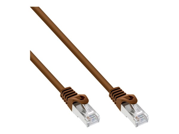 InLine Cavo patch Lan - SF/UTP - Cat.5e - marrone - 5m