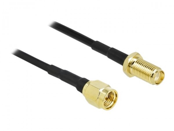 Delock Antennenkabel SMA Stecker> Buchse LMR/CFD100 - Cavo - Antenna/tv