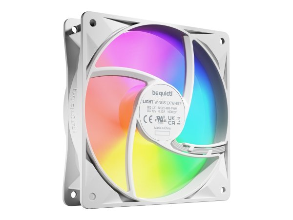 Be Quiet! Light Wings LX White 120mm PWM Triple-Pack - Case fan - 25,5 dB