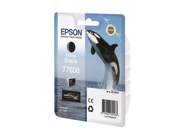 Epson Tinte C13T76084N matt schwarz T7608 - Originale - Cartuccia di inchiostro
