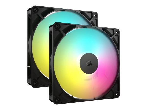 Corsair Lüfter 140*140*25 RS140 ARGB PWM Dual Pack - Case fan - 1700 rpm