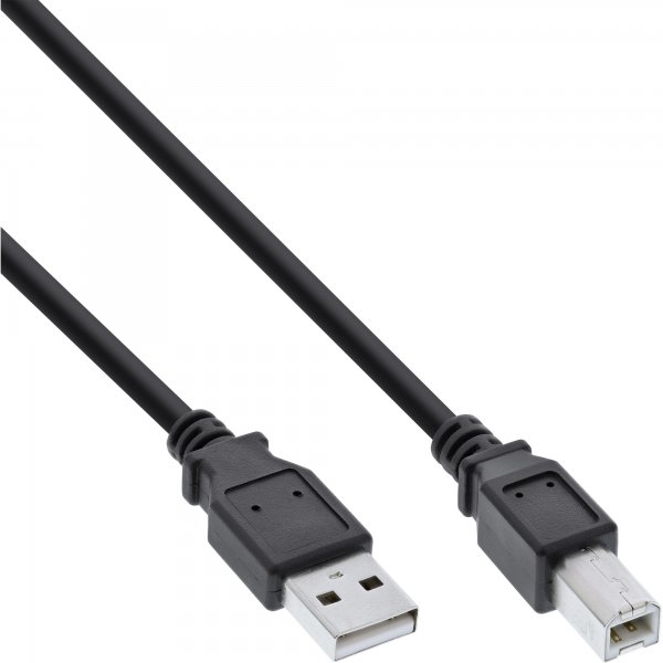 InLine Cavo USB 2.0 - da A a B - nero - 5m
