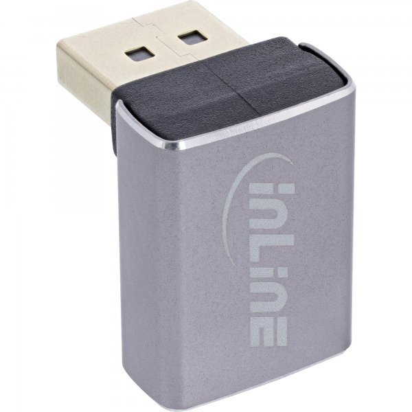 InLine Adattatore DisplayPort 1.4 - DisplayPort maschio/femmina - 90° superiore