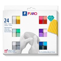 STAEDTLER FIMO 8013 C - Argilla da modellazione - Nero - Blu - Rame - Oro - Verde - Grigio - Perlato