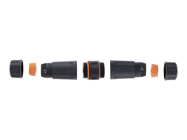 InLine Accoppiatore per cavo Cat.6A - impermeabile IP68 - 2 prese RJ45 - schermato