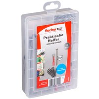 fischer 553339 - Kit di viti e tasselli a muro - Legno - Acciaio inossidabile - 40 pz - Scatola