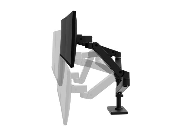 Ergotron LX Pro arm dual display stacking