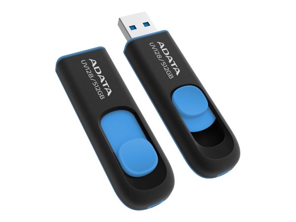 ADATA UV128 - 512 GB - USB tipo A - 3.2 Gen 1 (3.1 Gen 1) - 100 MB/s - Lamina di scorrimento - Nero