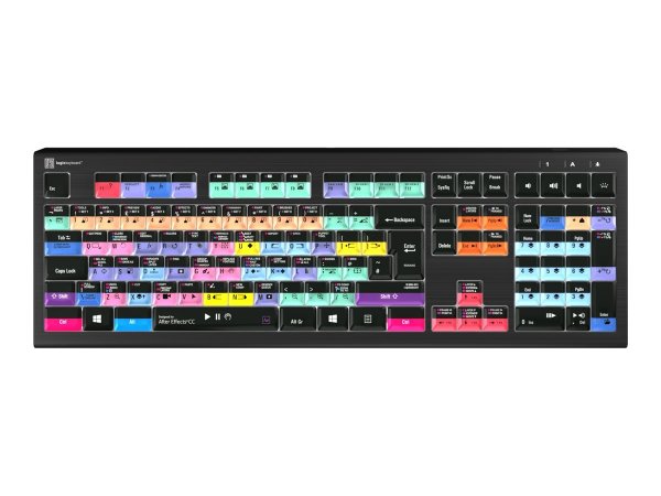 Logickeyboard Adobe After Effects CC Astra 2 - Full-size (100%) - Cablato - USB - Tasto con meccanis