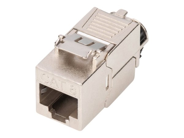DIGITUS Modulo Keystone CAT 8.1 - schermato - connessione di montaggio senza attrezzi - Piatto - Bia