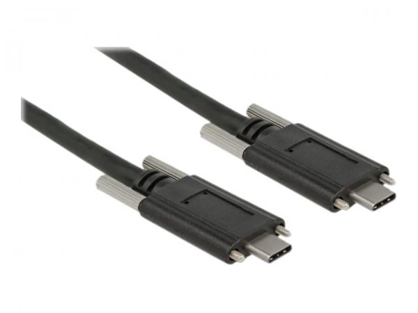 Delock 83720 - 1 m - USB C - USB C - USB 3.2 Gen 2 (3.1 Gen 2) - Maschio/Maschio - Nero