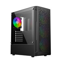 Gembird CCC-FC-400X Gaming ARGB Computergehäuse Fornax 400X schwarz - Midi/minitower - ATX