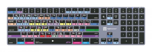Logickeyboard Avid Media Composer - Pro Titan DE Mac - Tastiera - QWERTY