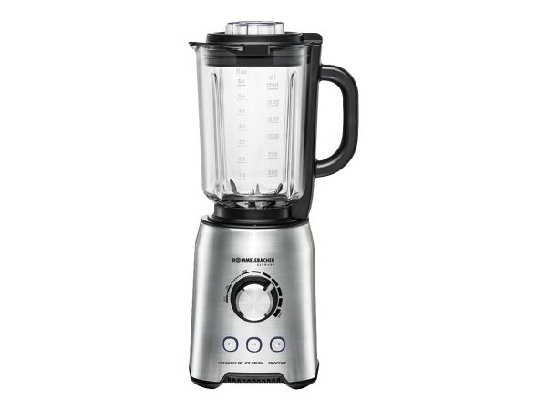 ROMMELSBACHER MX 1250 - Frullatore da tavolo - 1,75 L - Funzione PULSE - Tritaghiaccio - 1200 W - Ac