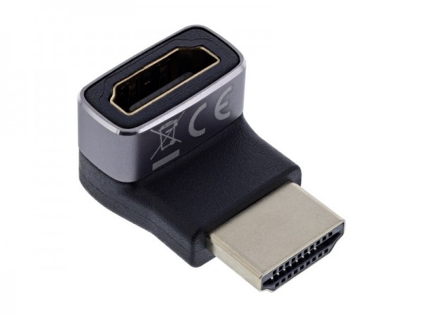InLine adattatore HDMI - spina/presa HDMI A - 8K UHD - 90° verso l'alto