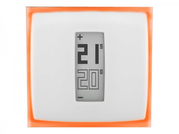 Netatmo NTH01 - Arancione - Bianco - LCD - Mini Stilo AAA - 1 anno/i - 0 - 50 °C - 0,5 °C