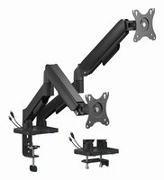 Gembird MA-DA2U-01 Adjustable desk 2-display mounting arm with USB ports 17-32