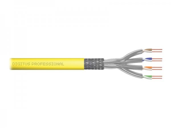 DIGITUS Cavo di installazione con doppino intrecciato CAT 7A - S/FTP - AWG 22/1 - FRNC-C; LSZH-3 - 1
