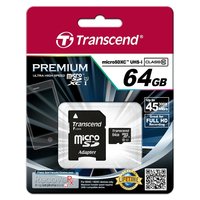 Transcend TS64GUSDU1 - 64 GB - MicroSDXC - Classe 10 - MLC - 90 MB/s - Class 1 (U1)