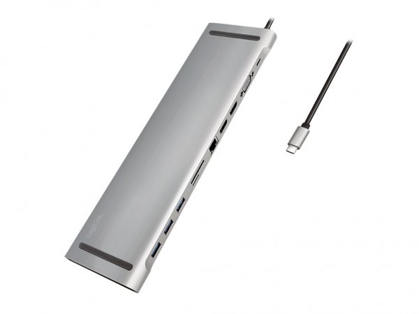 LogiLink UA0373 - Cablato - USB 3.2 Gen 1 (3.1 Gen 1) Type-C - 100 W - 3,5 mm - 10,100,1000 Mbit/s -