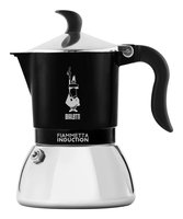 Bialetti FIAMMETTA IND. 2TZ NERA - Moka - 0,1 L - Nero - Acciaio inox - Alluminio - Acciaio inox - 2
