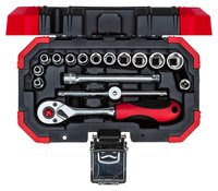 Gedore R49003016 - Set di bussole - 1/4" - Metrico - 12 testina/e - 4,4.5,5,5.5,6,7,8,9,10,11,12,13