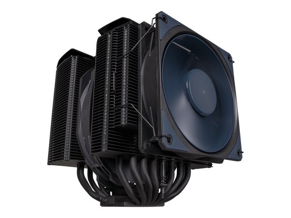 Cooler Master MasterAir MA824 Stealth - Raffreddatore d'aria - 120/135 mm - 1550 Giri/min - 24,6 dB