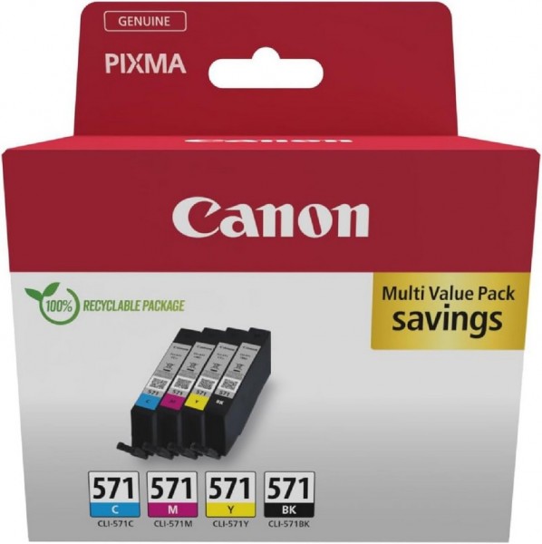 Canon 0386C009 - Nero - Ciano - Magenta - Giallo - 4 pz - Confezione multipla