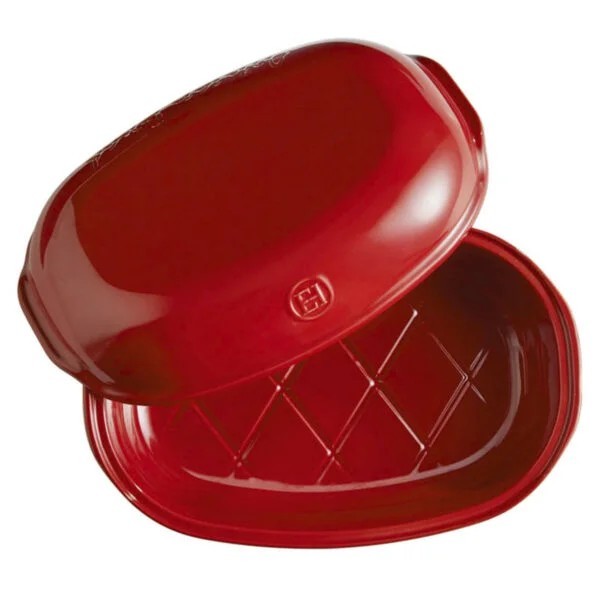 Emile Henry Brot-Backform 40.5 x 31.5 6.9 cm Rot