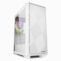 Sharkoon VS8 RGB - Midi Tower - PC - Bianco - ATX - micro ATX - Mini-ITX - Vetro temperato - 15,8 cm