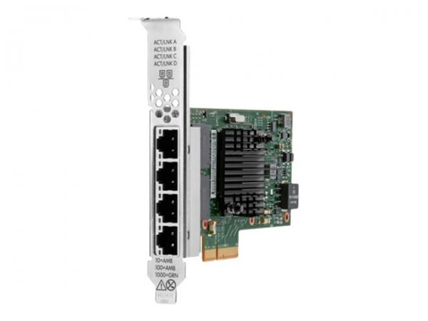 HPE Intel I350-T4 Ethernet 1Gb 4-port BASE-T Adapter for - Interno - Cablato - PCI Express - Etherne