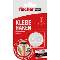 fischer 545950 - Interno - Gancio universale - Bianco - Striscia adesiva - 10 kg - Rotondo