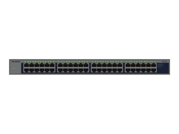 Netgear Gs748 - Switch - 48 Anschlsse - unmanaged - 48 x - Interruttore - 0,1 Gbps