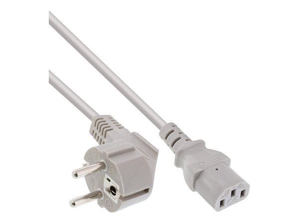 InLine Cavo alimentazione - Spina Tedesca CEE-7/7 90° a Presa IEC-320-C13 - 1,5m