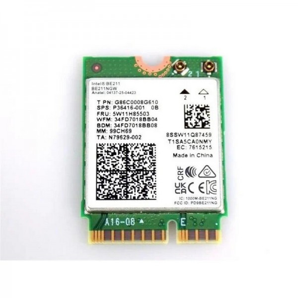 Intel Wi-Fi 7 BE211 BE211.NGWG.NV M.2 2230 2x2 BE WLAN Network Adapter PCIe