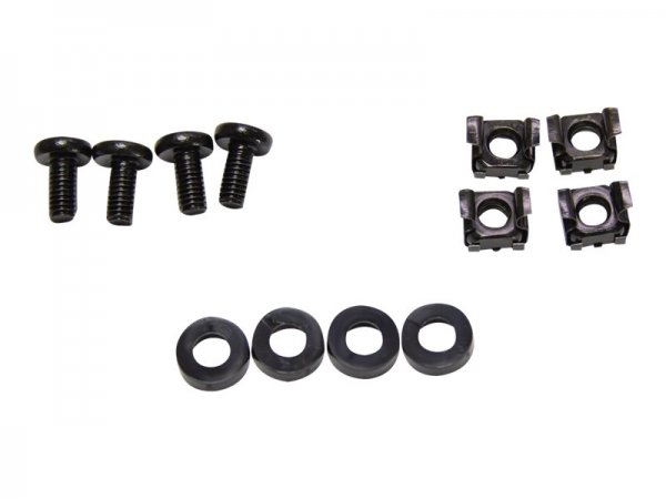 Inter-Tech 88887342 - Mensola per scaffale - Nero - 1U - 480 mm - 300 mm - 45 mm