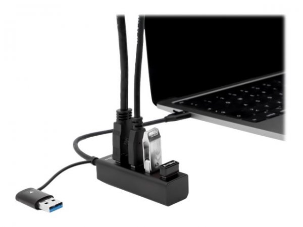 Delock Hub - 4 x USB 3.2 Gen 1+ 1 USB-C 3.2 1 - Desktop
