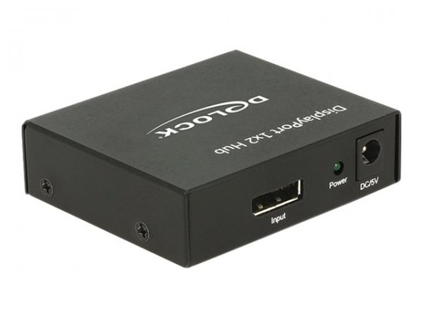 Delock 87691 - DisplayPort - 2x DisplayPort - 3840 x 2160 Pixel - Nero - Metallo - 60 Hz