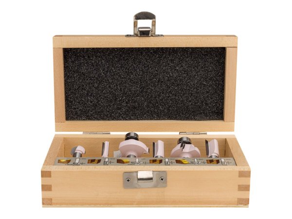 Makita Fraes-Bitsatz - für Kunststoff Massivholz - 6 Stücke D-53540