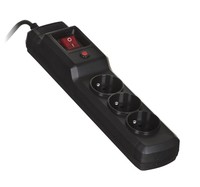 Activejet COMBO 3GN black power strip with cord