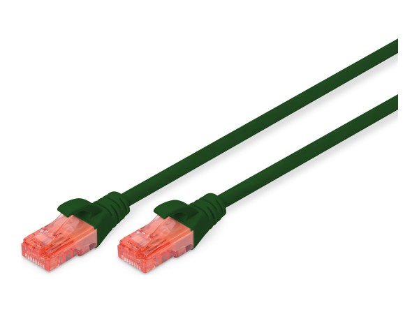 DIGITUS Cavo patch U/UTP CAT - LSZH - 3 m - Cat6 - U/UTP (UTP) - RJ-45 - RJ-45 - Verde