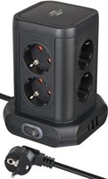 Brennenstuhl Steckdosenturm 8-fach mit Steckdosen 45°-Anordnung 2x USB A & 1x C - Accessori per l'al