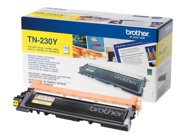 Brother toner TN 230Y - Toner gelb TN-230 original - Originale - Unità toner